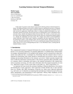 Learning Sentence-internal Temporal Relations