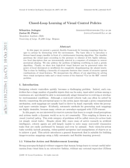 Closed-Loop Learning of Visual Control Policies