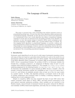 The Language of Search