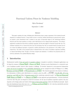 Functional Uniform Priors for Nonlinear Modelling
