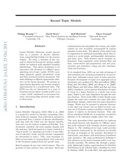 Kernel Topic Models