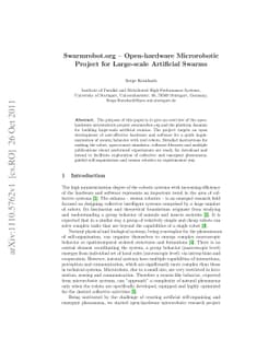 Swarmrobot.org - Open-hardware Microrobotic Project for Large-scale
  Artificial Swarms