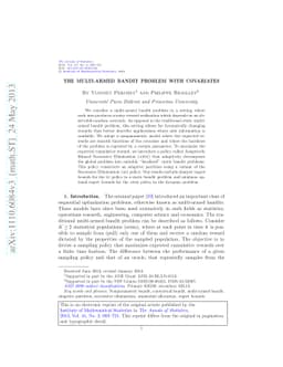 The multi-armed bandit problem with covariates
