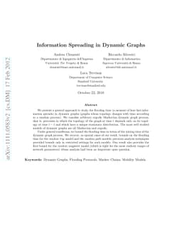 Information Spreading in Dynamic Graphs