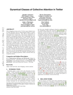 Dynamical Classes of Collective Attention in Twitter