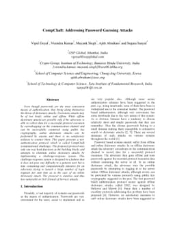 CompChall: Addressing Password Guessing Attacks