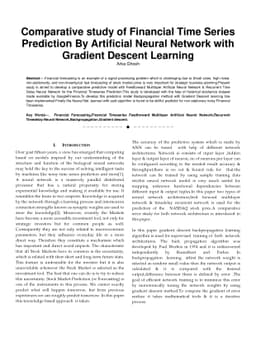 Comparative study of Financial Time Series Prediction by Artificial
  Neural Network with Gradient Descent Learning