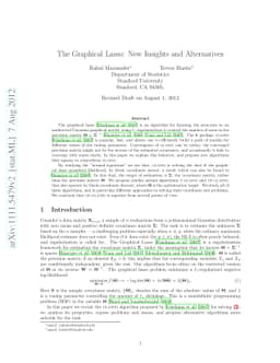 The Graphical Lasso: New Insights and Alternatives