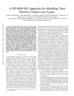 A GP-MOEA/D Approach for Modelling Total Electron Content over Cyprus