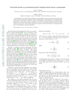 Successful attack on permutation-parity-machine-based neural
  cryptography