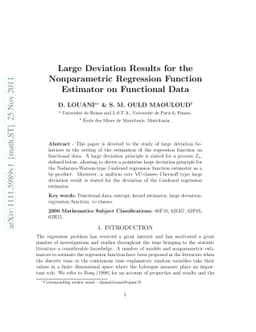 Large Deviation Results for the Nonparametric Regression Function
  Estimator on Functional Data