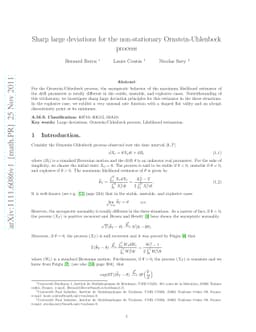 Sharp large deviations for the non-stationary Ornstein-Uhlenbeck process