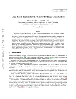 Local Naive Bayes Nearest Neighbor for Image Classification
