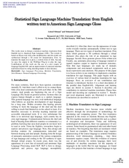 Statistical Sign Language Machine Translation: from English written text
  to American Sign Language Gloss