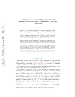 Posterior convergence for approximated unknowns in non-Gaussian
  statistical inverse problems