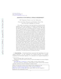 Adaptive functional linear regression
