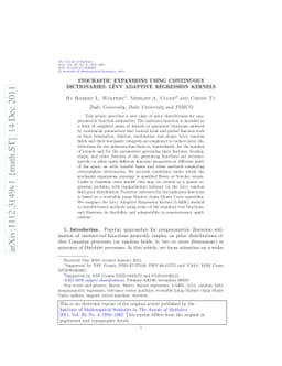 Stochastic expansions using continuous dictionaries: Lévy adaptive
  regression kernels