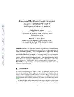 Fractal and Multi-Scale Fractal Dimension analysis: a comparative study
  of Bouligand-Minkowski method