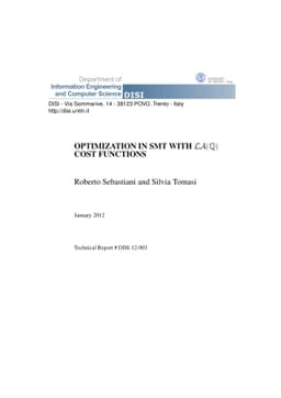 Optimization in SMT with LA(Q) Cost Functions