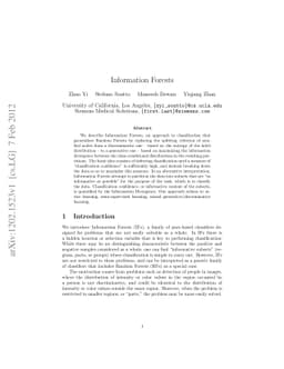 Information Forests