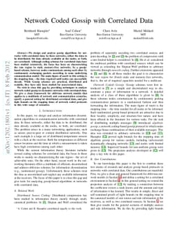 Network Coded Gossip with Correlated Data