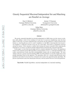 Greedy Sequential Maximal Independent Set and Matching are Parallel on
  Average