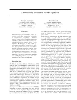 A temporally abstracted Viterbi algorithm