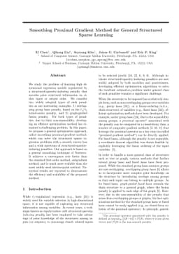 Smoothing Proximal Gradient Method for General Structured Sparse
  Learning