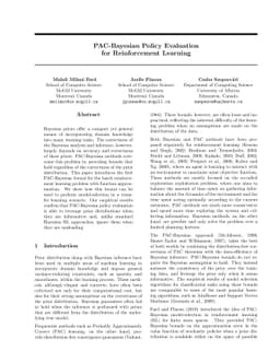 PAC-Bayesian Policy Evaluation for Reinforcement Learning