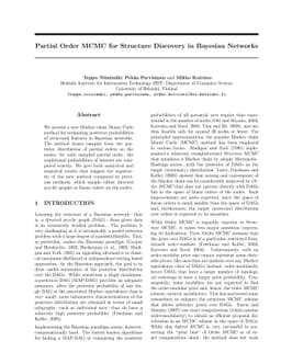 Partial Order MCMC for Structure Discovery in Bayesian Networks