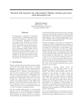 Iterated risk measures for risk-sensitive Markov decision processes with
  discounted cost