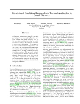 Kernel-based Conditional Independence Test and Application in Causal
  Discovery