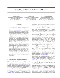 Smoothing Multivariate Performance Measures