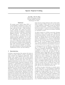 Sparse Topical Coding