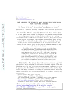 The method of moments and degree distributions for network models
