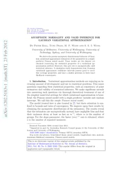 Asymptotic normality and valid inference for Gaussian variational
  approximation