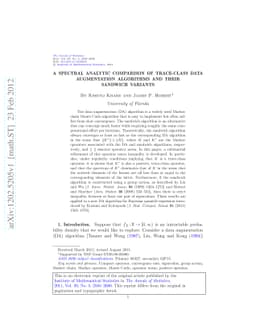 A spectral analytic comparison of trace-class data augmentation
  algorithms and their sandwich variants