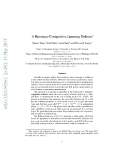 A Resource-Competitive Jamming Defense
