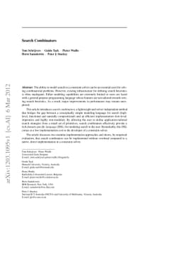 Search Combinators