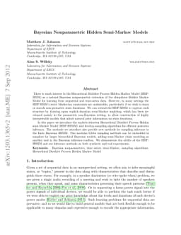 Bayesian Nonparametric Hidden Semi-Markov Models