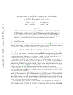 Multiple Change Point Estimation in Stationary Ergodic Time Series