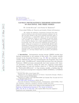 Gaussian pseudo-maximum likelihood estimation of fractional time series
  models