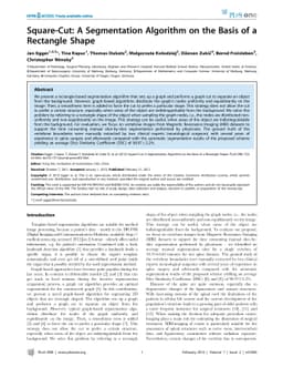Square-Cut: A Segmentation Algorithm on the Basis of a Rectangle Shape