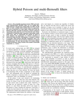 Hybrid Poisson and multi-Bernoulli filters
