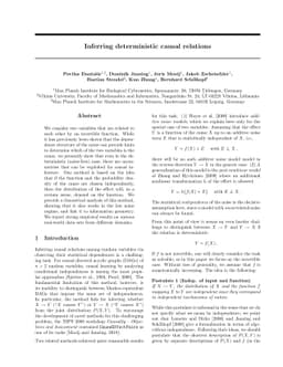 Inferring deterministic causal relations
