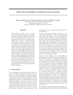 Real-Time Scheduling via Reinforcement Learning