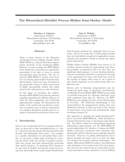 The Hierarchical Dirichlet Process Hidden Semi-Markov Model