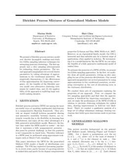 Dirichlet Process Mixtures of Generalized Mallows Models