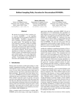 Rollout Sampling Policy Iteration for Decentralized POMDPs