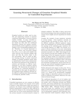 Learning Structural Changes of Gaussian Graphical Models in Controlled
  Experiments